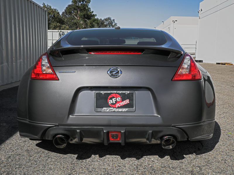 aFe Takeda 2-1/2 IN 304 Stainless Steel Cat-Back Exhaust System w/ Carbon Fiber Tips - Nissan 370Z 3.7L 2009-2020