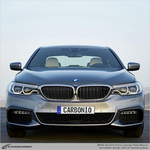 Load image into Gallery viewer, Carbonio No-Drill Front License Plate Mount - BMW 5-Series (G3x/G60) 2016-2026