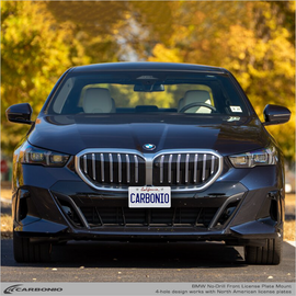 Carbonio No-Drill Front License Plate Mount - BMW 5-Series (G3x/G60) 2016-2026