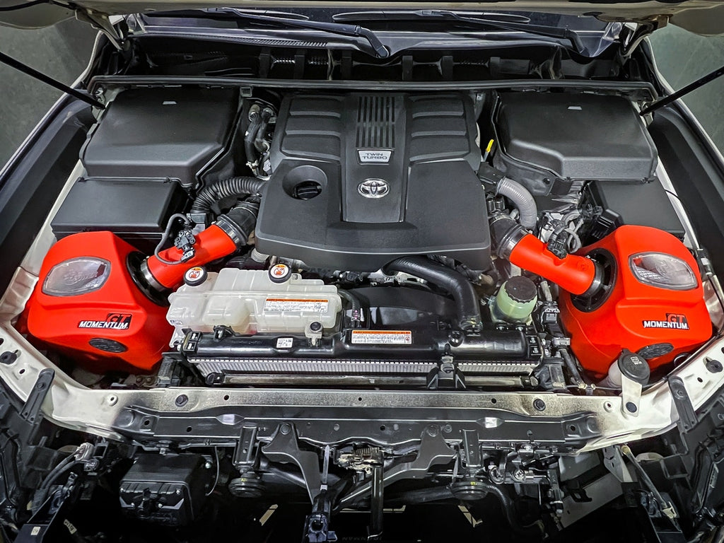 aFe POWER Momentum GT Pro Dry S Red Air Intake System - Lexus LX600 2022-2026 / LX700h 2025-2026
