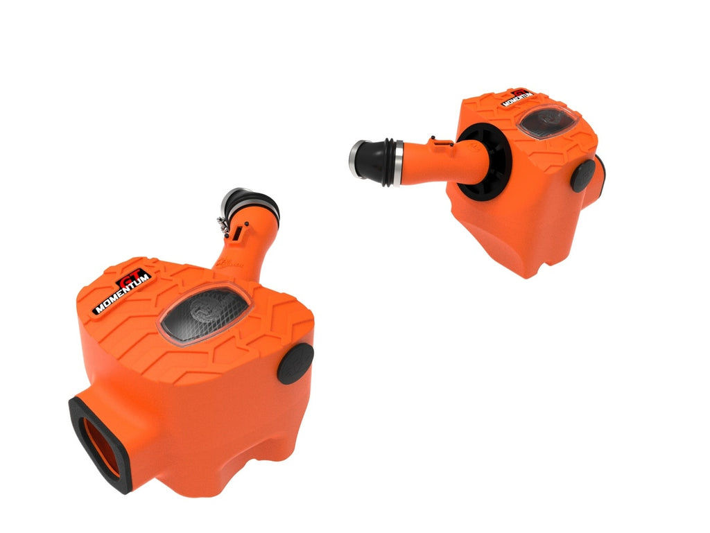 aFe Momentum GT Orange Edition Cold Air Intake System w/ Black Pro 5R Filters - Toyota Tundra 3.4TT 2022-2024
