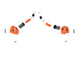 aFe Momentum GT Orange Edition Cold Air Intake System w/ Black Pro 5R Filters - Toyota Tundra 3.4TT 2022-2024