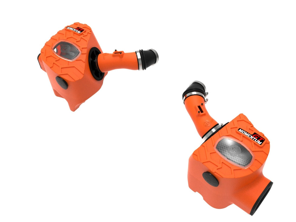 aFe Momentum GT Orange Edition Cold Air Intake System w/ Black Pro 5R Filters - Toyota Tundra 3.4TT 2022-2024