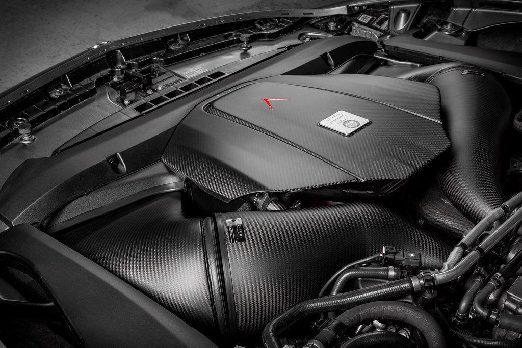 Eventuri Matte Carbon Fiber Intake + Engine Cover - Mercedes AMG GT / GTS / GTR (C190/R190) 2015-2021