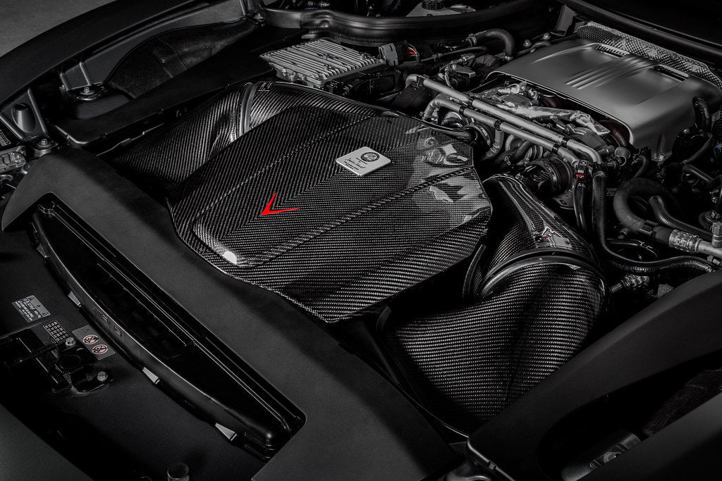 Eventuri Gloss Carbon Fiber Intake + Engine Cover - Mercedes AMG GT / GTS / GTR (C190/R190) 2015-2021