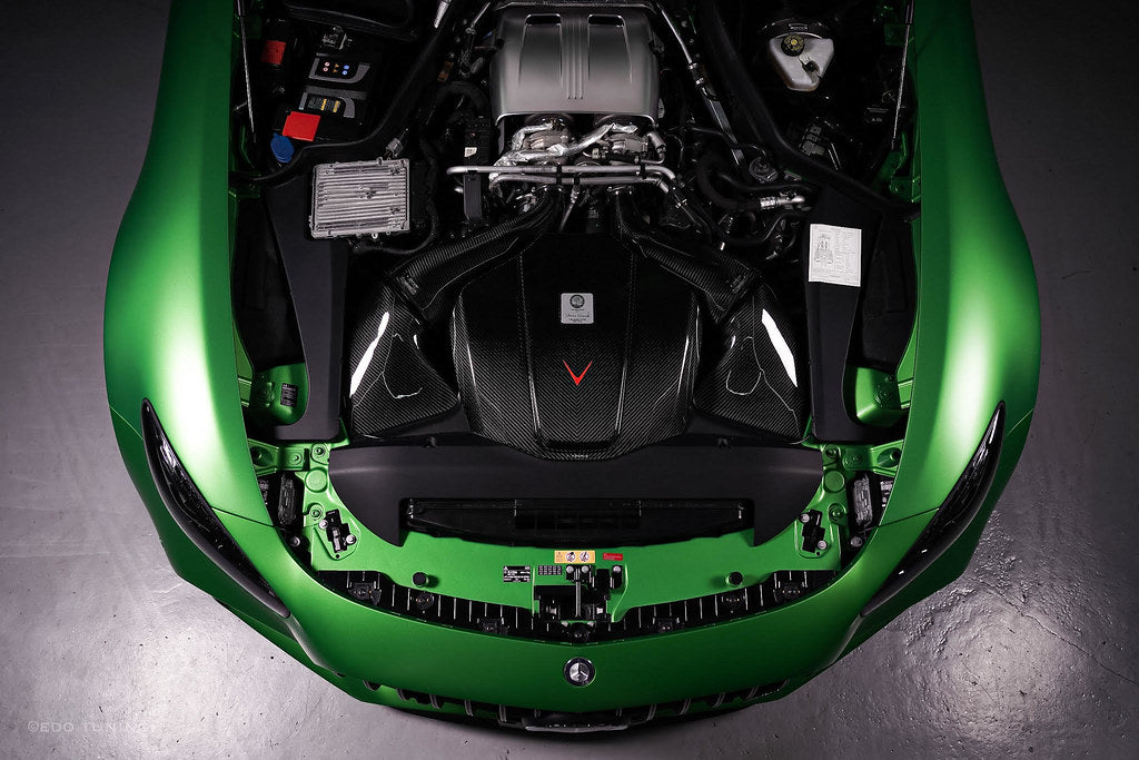 Eventuri Gloss Carbon Fiber Intake + Engine Cover - Mercedes AMG GT / GTS / GTR (C190/R190) 2015-2021