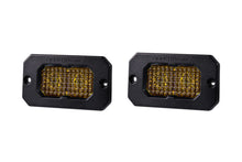 Load image into Gallery viewer, Diode Dynamics C2 1.0 SAE Yellow Flood Sport Flush Mount LED Pod (Pair) - Universal Fitment