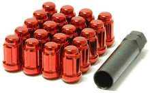 Load image into Gallery viewer, Wheel Mate Muteki Open End Lug Nuts - Red 12x1.50