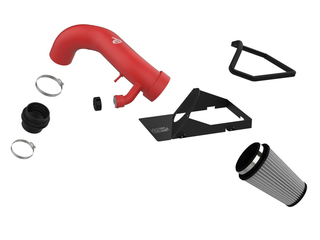aFe Rapid Induction Red Edition Cold Air Intake System w/ Pro DRY S Filter - Various Audi / VW 2.0L Models 2015-2021