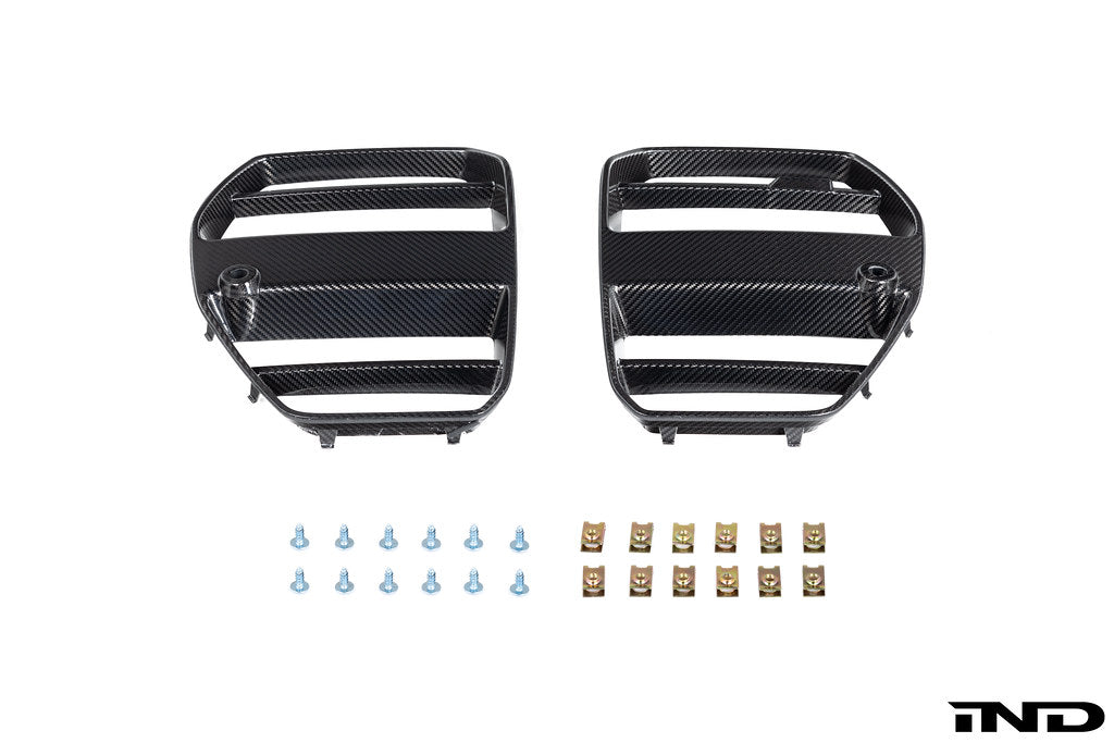 AutoTecknic Dry Carbon Podium V1 Front Grille - BMW M3/M4 (G8x) 2021+