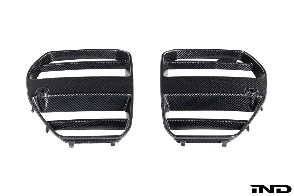 AutoTecknic Dry Carbon Podium V1 Front Grille - BMW M3/M4 (G8x) 2021+