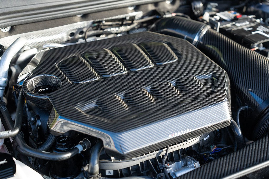 Eventuri Black Carbon Engine Cover - Volkswagen GTI / Golf R (MK8/8.5) 2022+