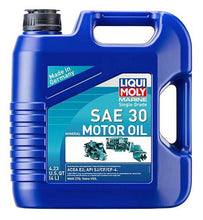 Load image into Gallery viewer, LIQUI MOLY 4L Marine Single Grade Motor Oil SAE 30