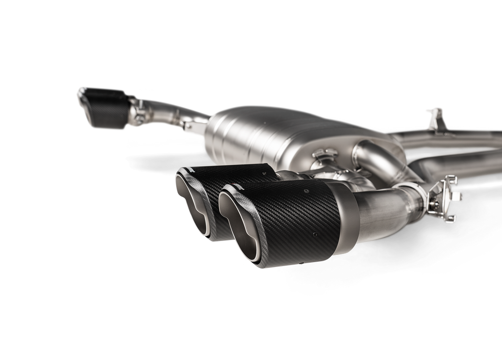 Akrapovic Titanium Slip-On Line Exhaust w/ Carbon Tips - BMW X3 M (F97) / X4 M (F98) 2020-2024