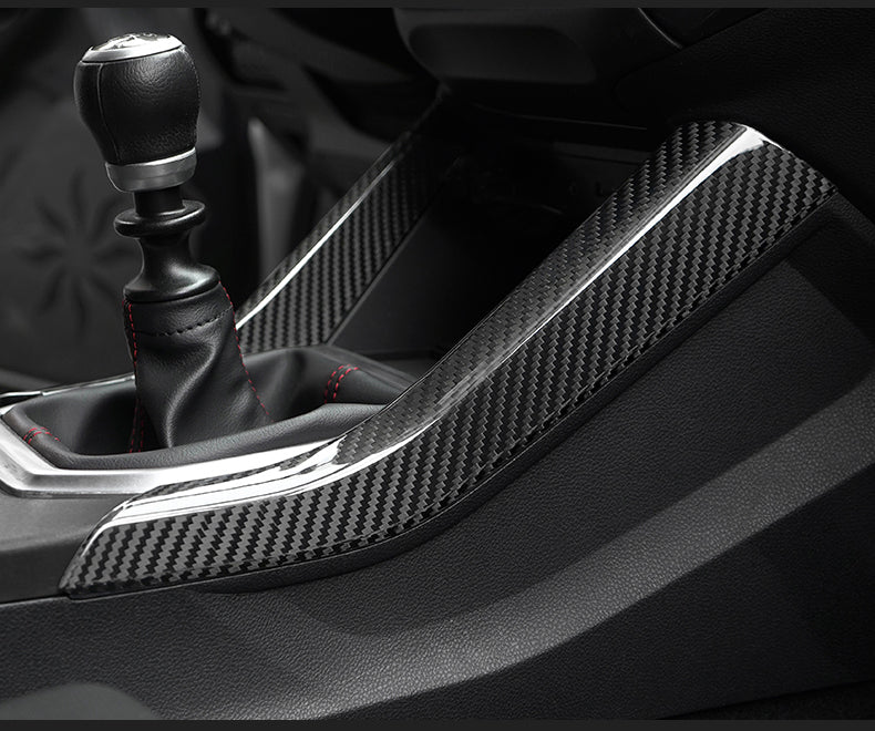 JDMuscle Tanso Dry Carbon Fiber Center Console Side Trim Covers - Subaru WRX 2022-2025