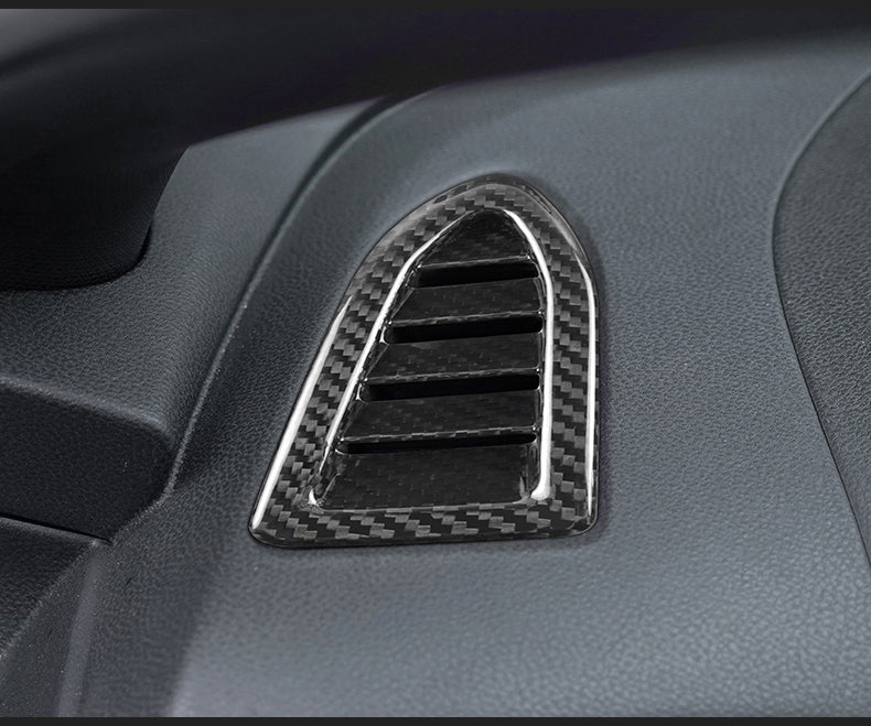 JDMuscle Tanso Dry Carbon Fiber AC Vents Covers 6 Piece - Subaru WRX 2022-2025