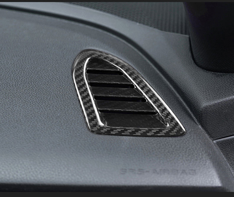 JDMuscle Tanso Dry Carbon Fiber AC Vents Covers 6 Piece - Subaru WRX 2022-2025
