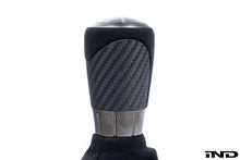 Load image into Gallery viewer, IND 6MT Matte Carbon Stitched Shift Boot w/ Knob - BMW M2 (F87) 2016-2021