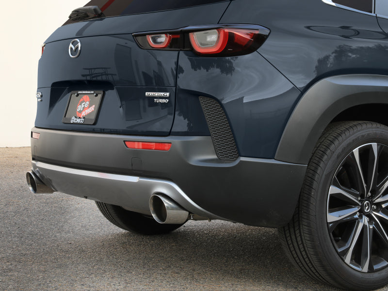 aFe Takeda 2.5in 304 SS Axle-Back Exhaust System w/ Polished Tips - Mazda CX-50 2023+