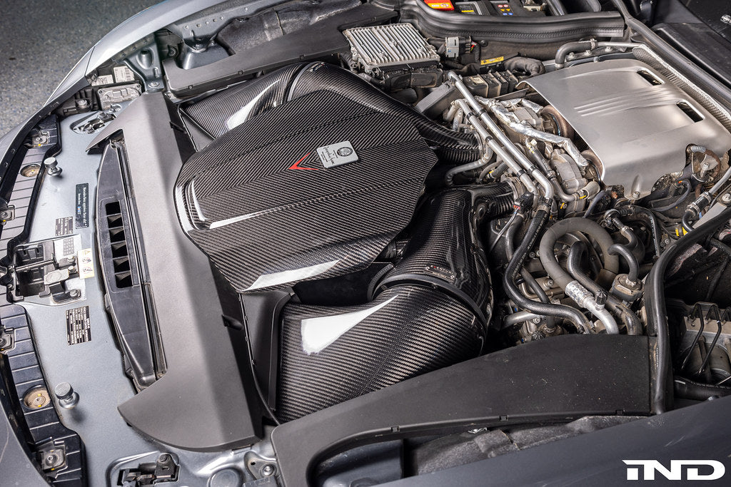 Eventuri Gloss Carbon Fiber Intake + Engine Cover - Mercedes AMG GT / GTS / GTR (C190/R190) 2015-2021