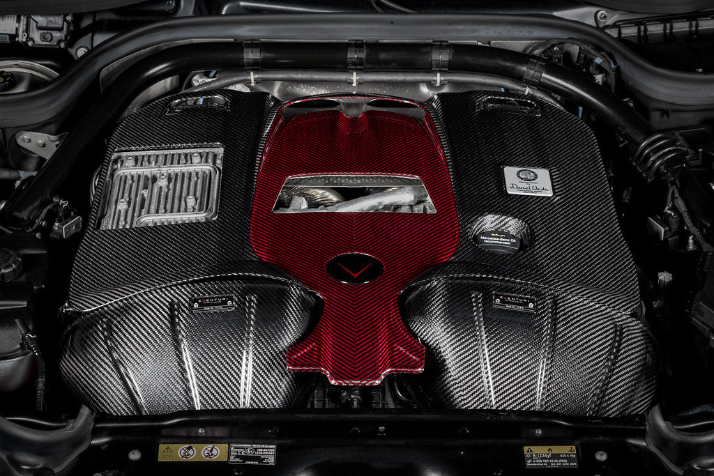 Eventuri Black Carbon Fiber Intake + Engine Cover - Mercedes G63 AMG 2019-2024