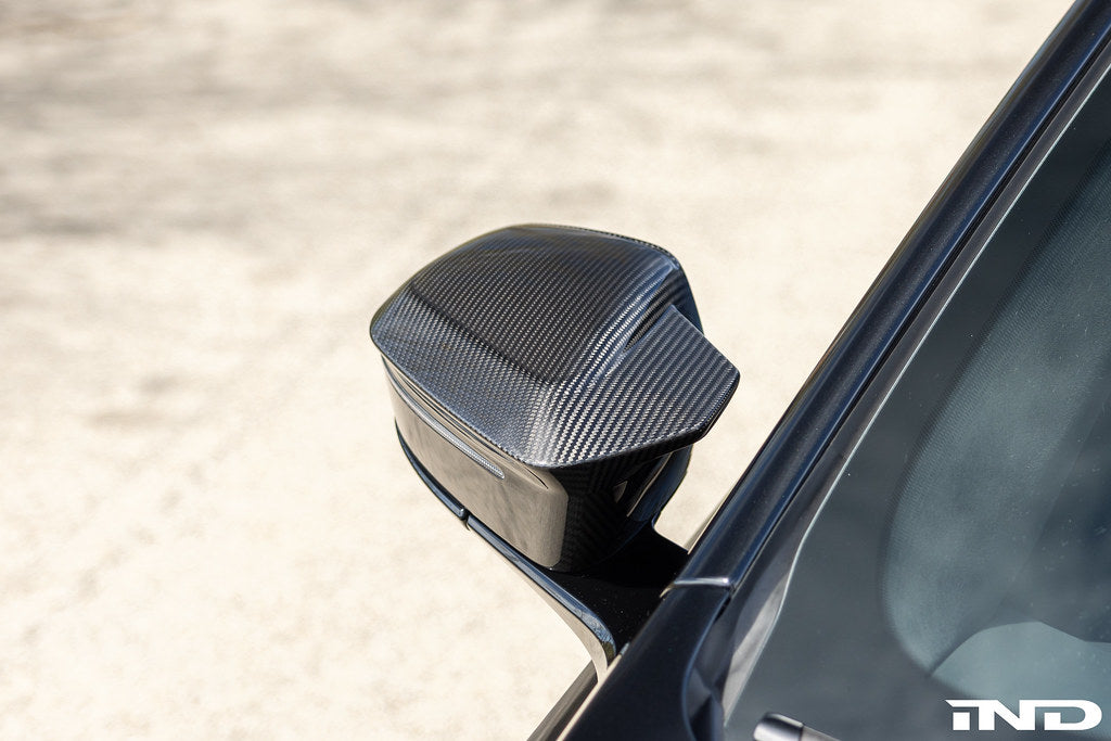 TREVORA Carbon Fiber Mirror Cover Set - BMW M5 (G90) 2025-2027 / i5 M60 (G60) 2024-2026