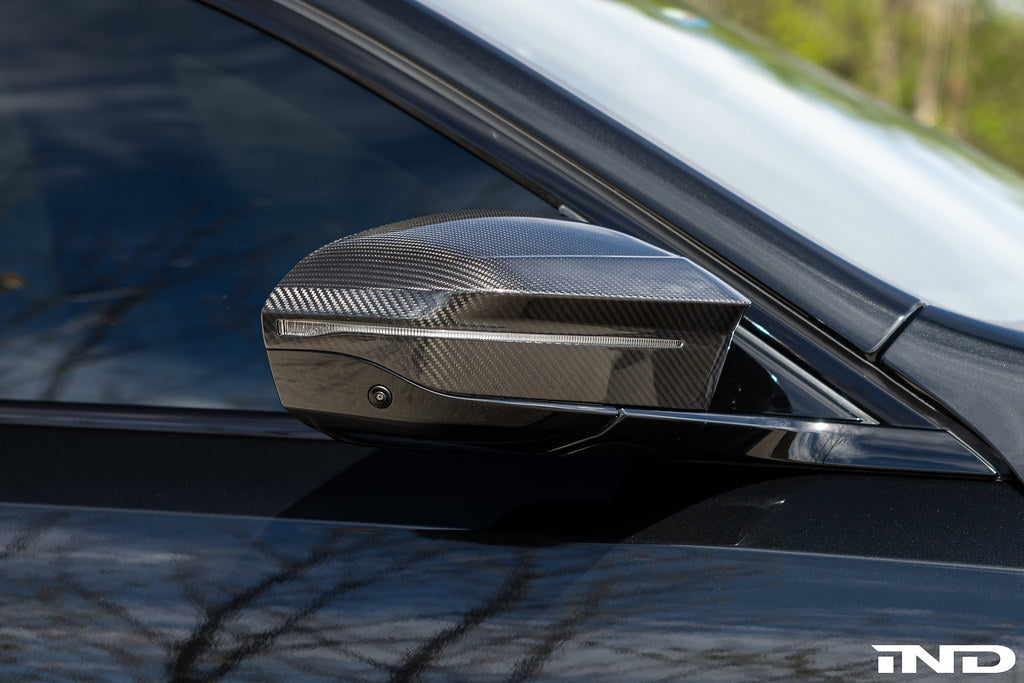 TREVORA Carbon Fiber Mirror Cover Set - BMW M5 (G90) 2025-2027 / i5 M60 (G60) 2024-2026