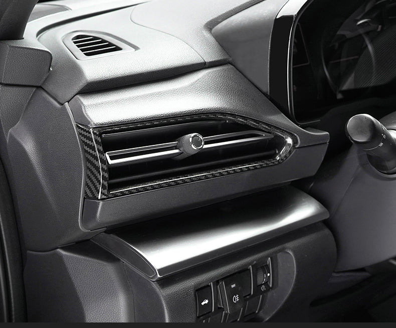 JDMuscle Tanso Dry Carbon Fiber AC Vents Covers 6 Piece - Subaru WRX 2022-2025