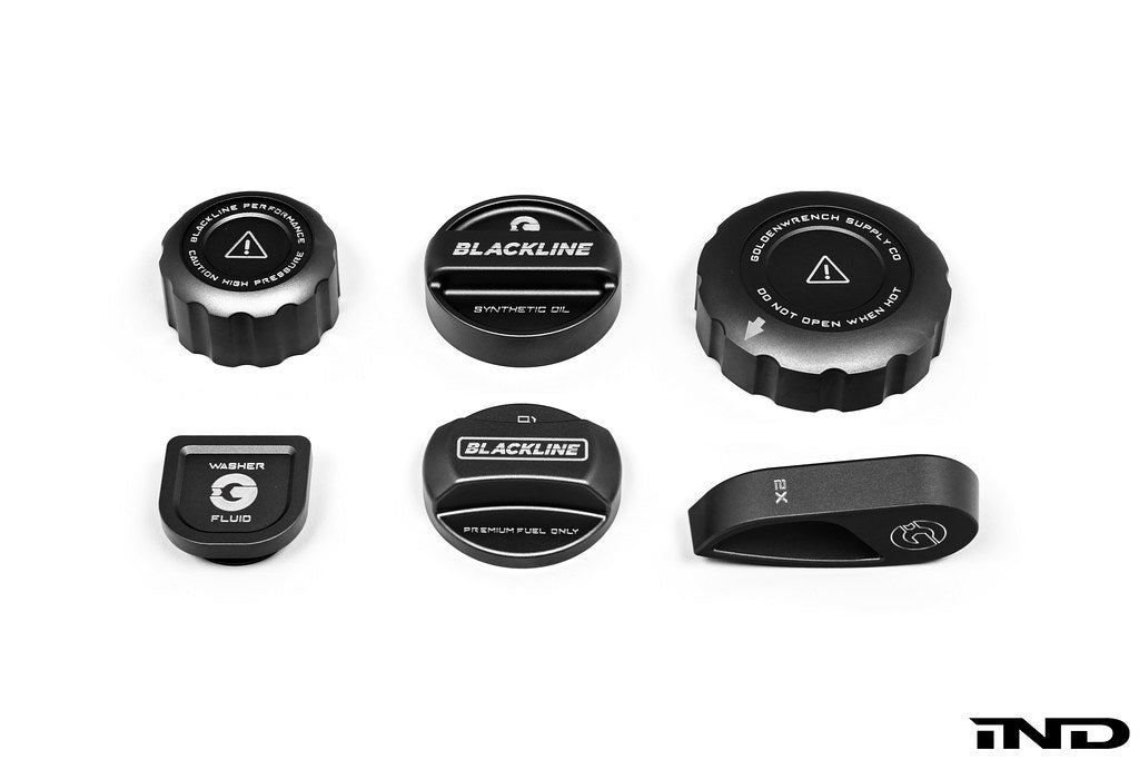 Goldenwrench Blackline Performance S58 Frozen Black Cap Complete Set - BMW M2/M3/M4 (G8x) 2021+