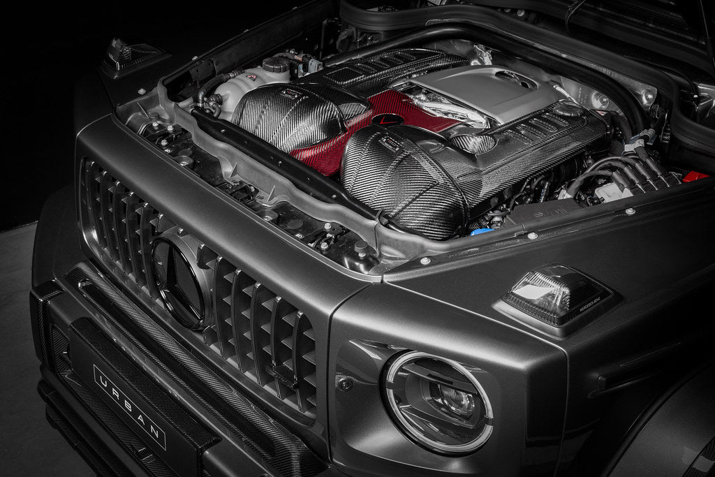 Eventuri Black Carbon Fiber Intake + Engine Cover - Mercedes G63 AMG (W465) 2025+