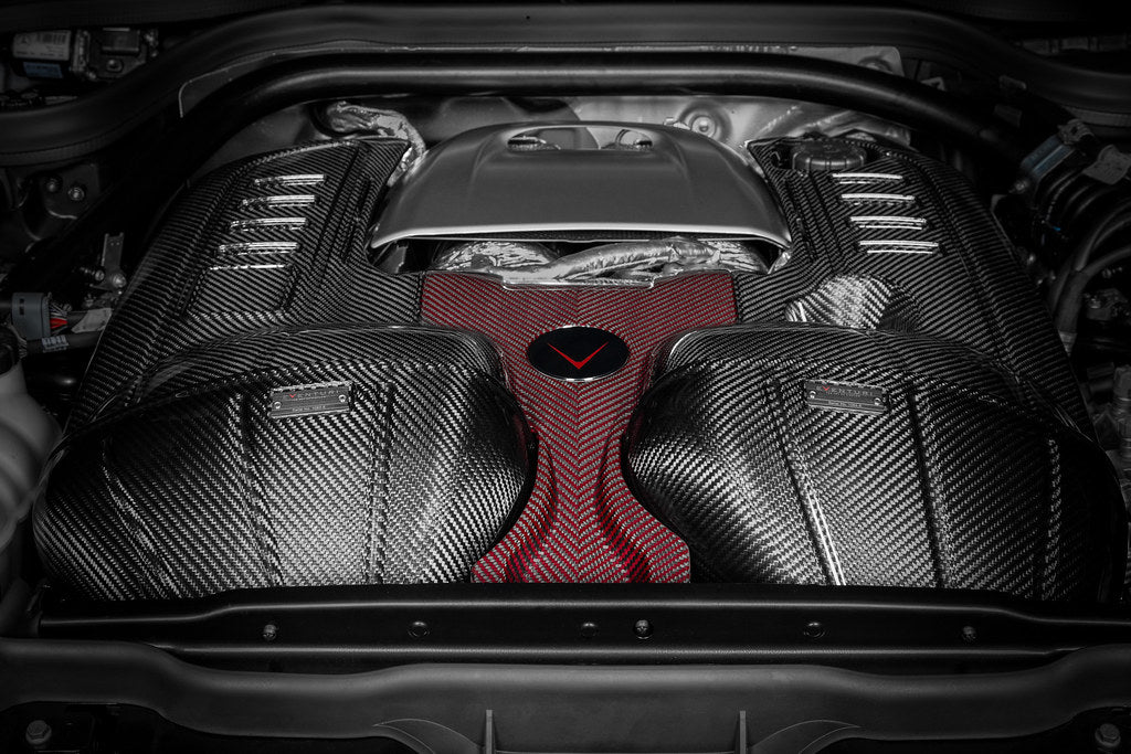 Eventuri Black Carbon Fiber Intake + Engine Cover - Mercedes G63 AMG (W465) 2025+