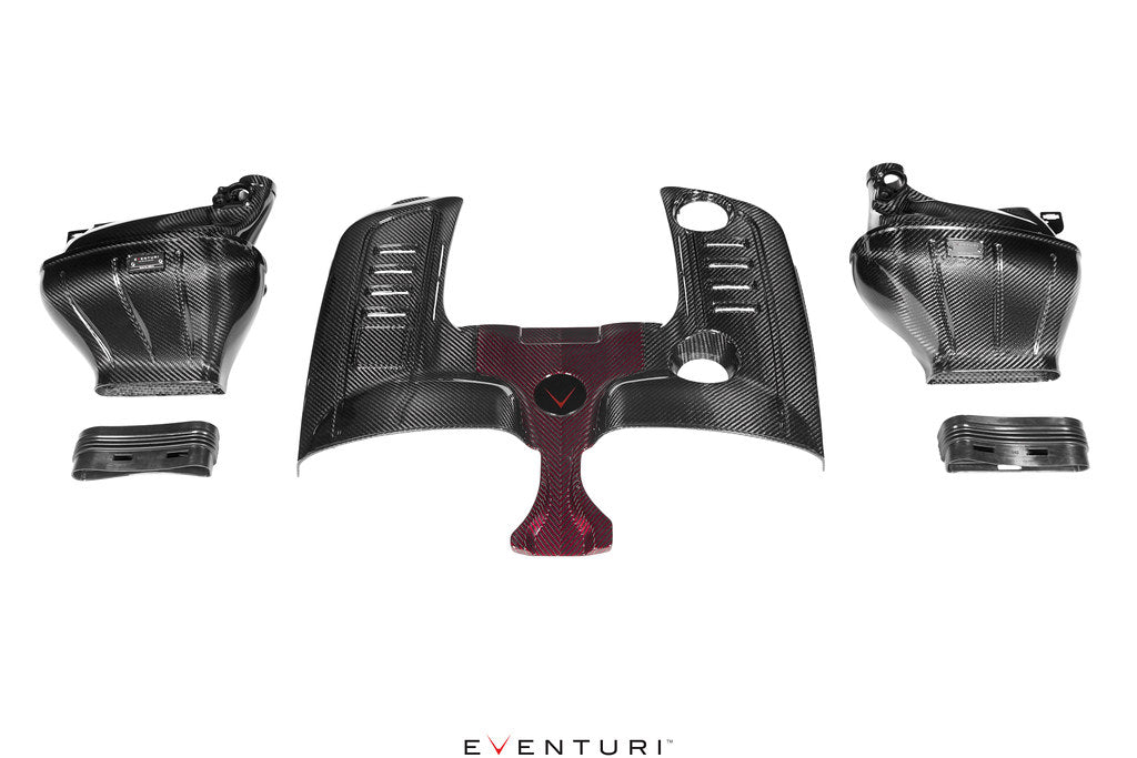 Eventuri Black Carbon Fiber Intake + Engine Cover - Mercedes G63 AMG (W465) 2025+