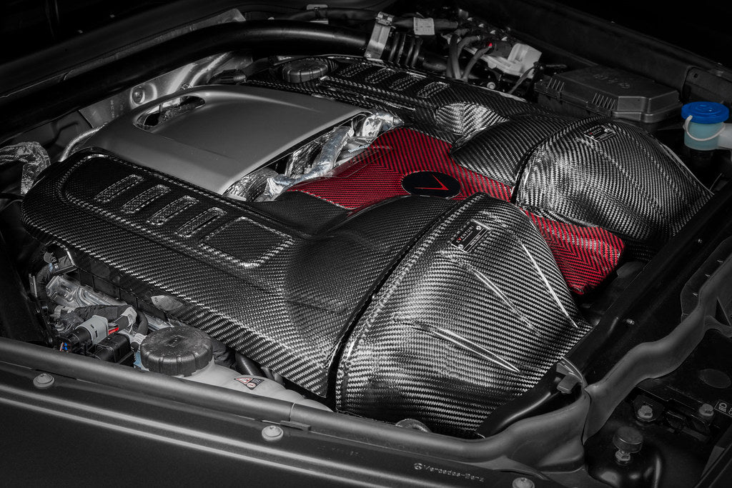 Eventuri Black Carbon Fiber Intake + Engine Cover - Mercedes G63 AMG (W465) 2025+