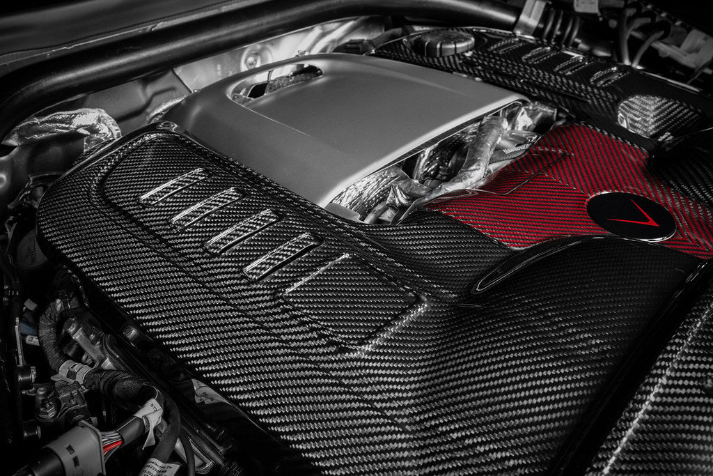 Eventuri Black Carbon Fiber Intake + Engine Cover - Mercedes G63 AMG (W465) 2025+