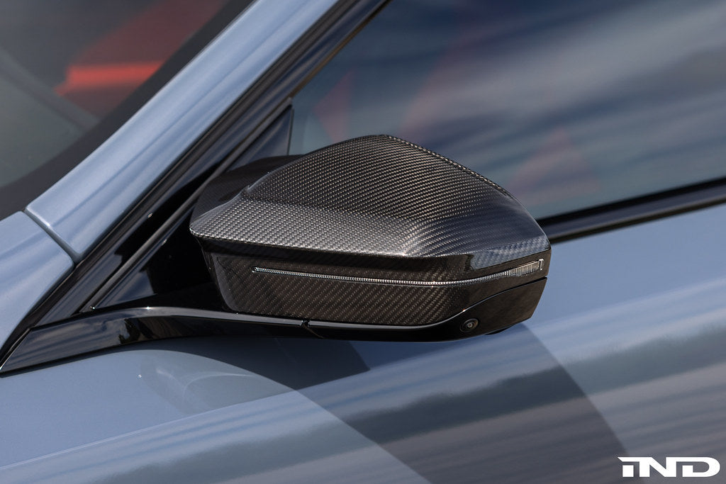 TREVORA Carbon Fiber Mirror Cover Set - BMW M5 (G90) 2025-2027 / i5 M60 (G60) 2024-2026
