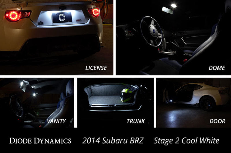 Diode Dynamics Stage 2 Red Interior LED Conversion Kit - Subaru BRZ 2013-2016