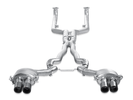 Akrapovic Titanium Evolution Line Cat Back Exhaust w/ Carbon Tips - BMW M6 Gran Coupe (F06) 2014-2019