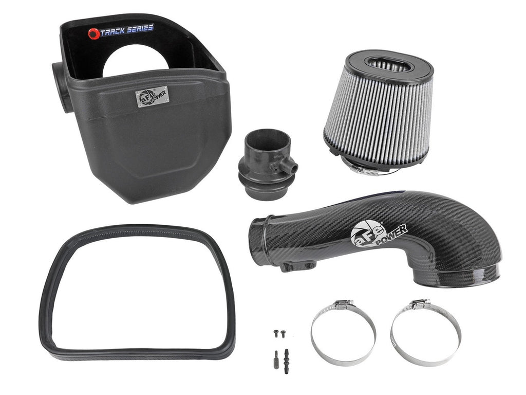 aFe Track Series Carbon Fiber Intake System w/Pro DRY S Filter - Nissan Patrol 4.8L 2019-2023