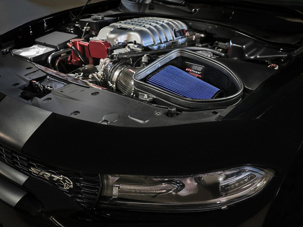aFe Track Series Stage 2 Carbon Fiber Pro 5R Air Intake System - Dodge Charger SRT Hellcat Redeye 2021-2023 / Jailbreak 2022