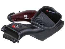 aFe Track Series Red Kevlar Carbon Fiber Cold Air Intake System w/ Black Pro 5R Filter - Ford F-150 Raptor R 2023-2024