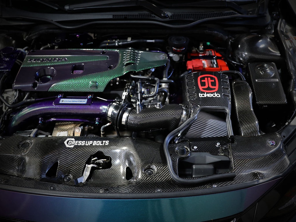aFe Black Series Carbon Fiber Pro Dry S Cold Air Intake System - Honda Civic Type R 2017-2021