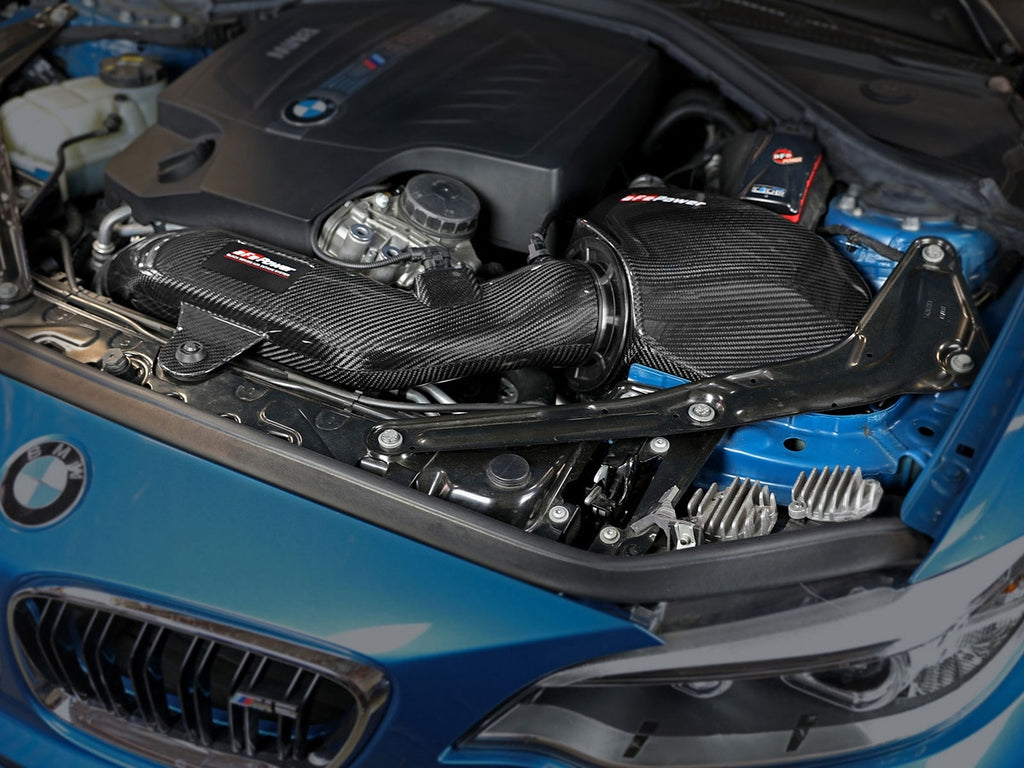aFe Black Series Carbon Fiber Pro Dry S Cold Air Intake System - BMW M2 (F87) 2016-2018 (+Multiple N55 Fitment)