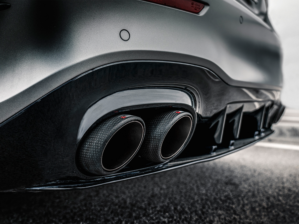 Akrapovic Titanium Slip-On Line Exhaust w/ Titanium Tips - Mercedes-Benz A35 AMG Sedan (Z117)  2020-2022