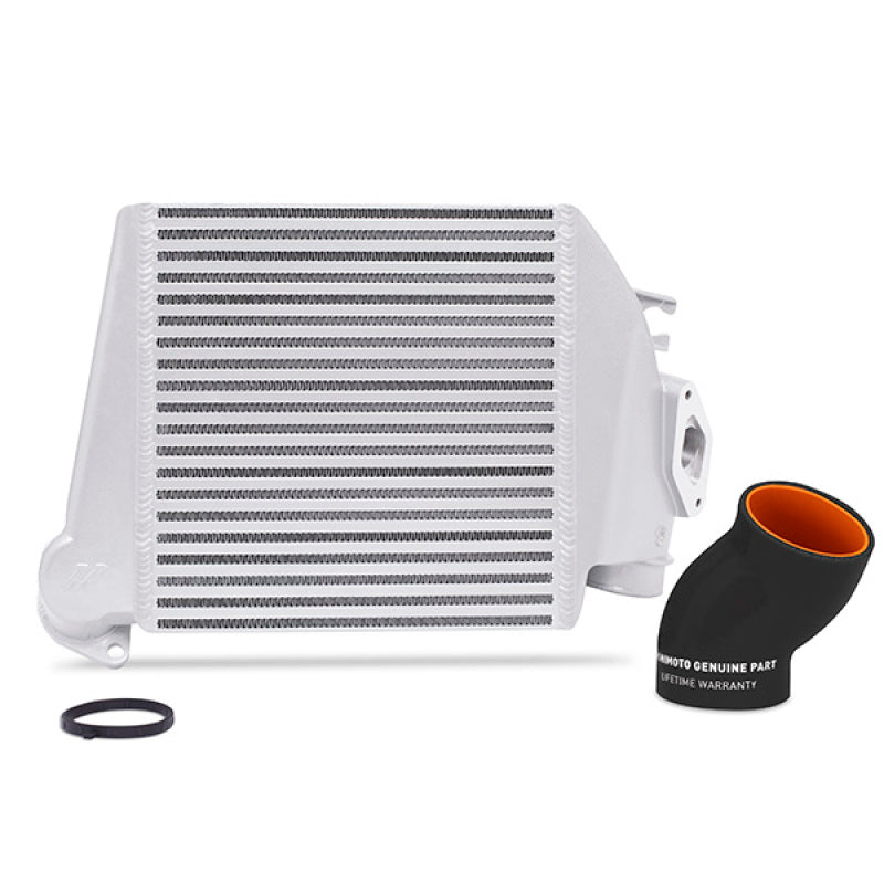 MishimotoTop-Mount Intercooler Kit [Powder Coated Silver & Black Hoses] - Subaru WRX 2008-2014