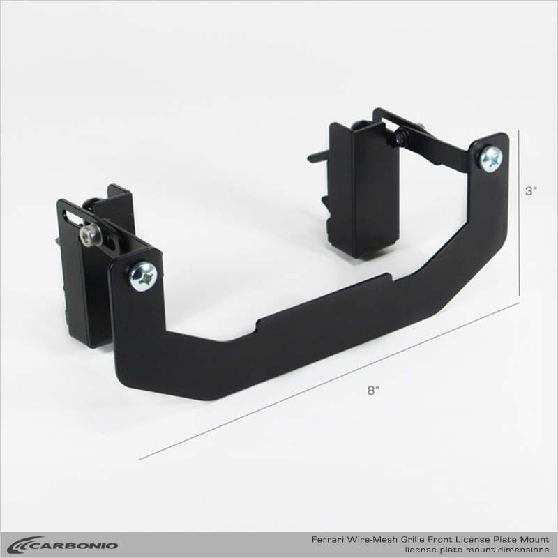 Carbonio No-Drill Front License Plate Mount - Ferrari 599 GTO 2010-2012