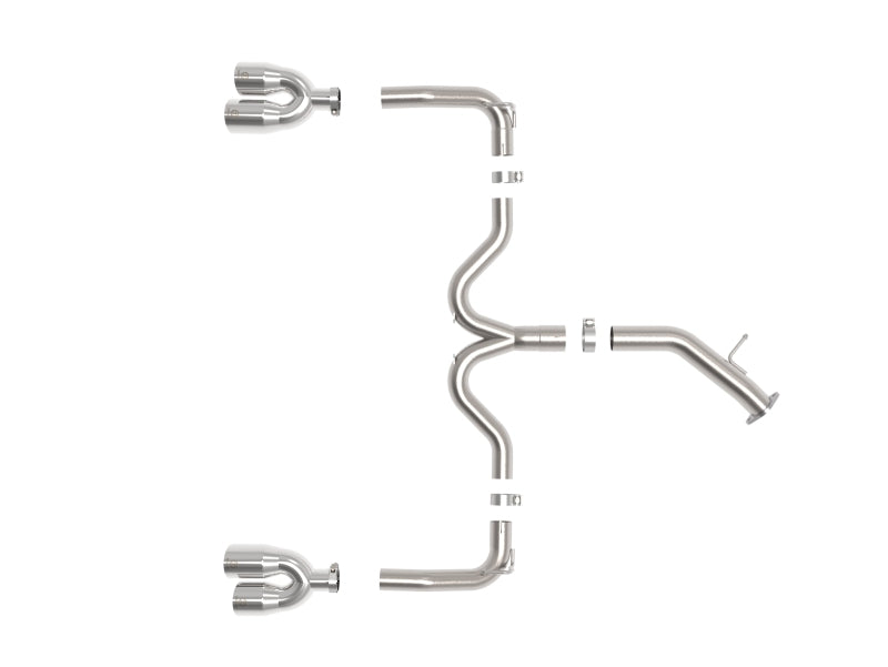 aFe 3in-2.5in 304 SS Axle-Back Exhaust w/ Polished Tips - Kia Forte GT 1.6L 2022-2024
