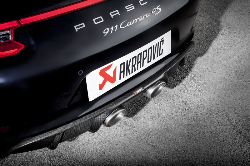 Akrapovic Titanium Slip-On Line Exhaust w/ Titanium Tips - Porsche 911 Carrera S/4/4S/GTS (991.2) 2017-2019