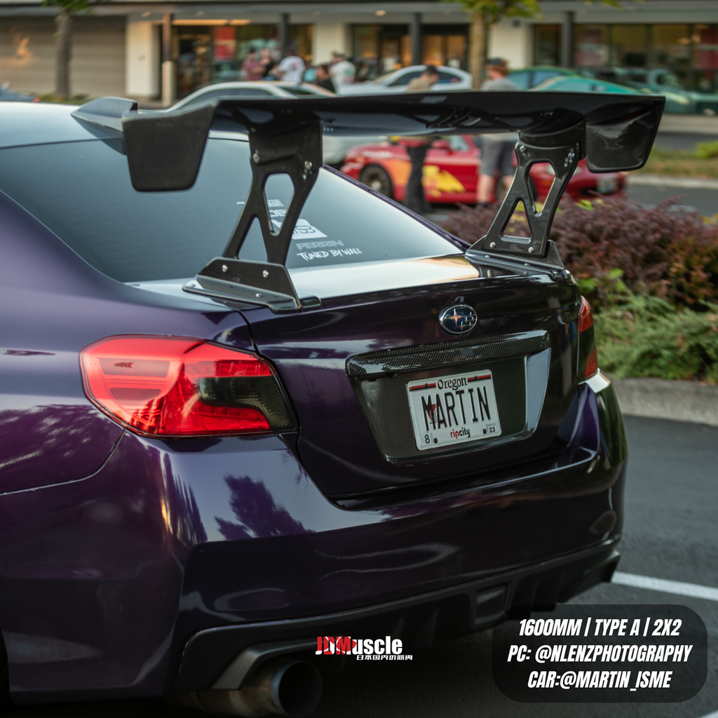 JDMuscle VS Style Full Carbon Fiber Euro GT Wing - Subaru WRX / STi 2015-2021