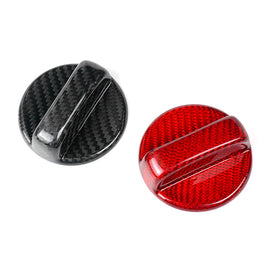 JDMuscle Tanso Dry Carbon Fiber Fuel Cap Cover - Subaru WRX / BRZ / Toyota GR86 2022+