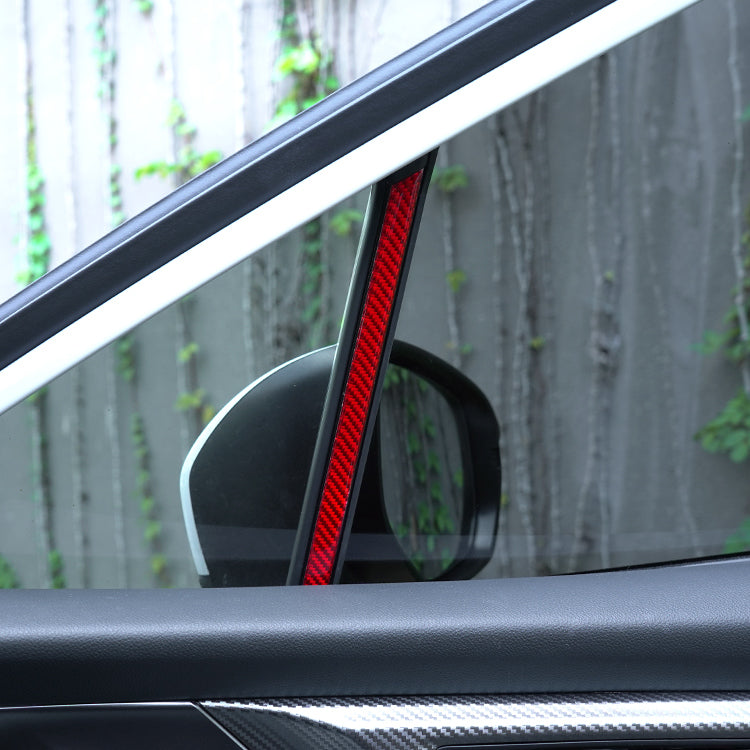 JDMuscle P&S Series Carbon Fiber Interior Window Trim Covers 4 PC - Subaru WRX 2022-2025